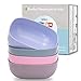 HM-tech 4pcs Bamboo Kids Bowls (20oz) for Baby Feeding, Toddler Bowls, Tableware for Baby Toddler Kids Bamboo Toddler Dishes & Dinnerware Sets 03