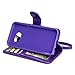Galaxy S7 Case, IZENGATE [Slim Series] Wallet Case Premium Synthetic Leather Flip Cover Folio with Stand for Samsung Galaxy S7 (Purple)