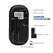 Wireless Mouse,Attoe Ultra-Thin Noiseless 2.4GHz and Bluetooth Dual-Module Wireless Mouse for PC Laptop Notebook Windows Android Mac OS (Black)
