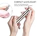 Eyebrow Hair Remover, HAOEN Painless Electric Eyebrow Trimmer Epilator for Women, Portable Eyebrow Hair Removal Razor (gold)