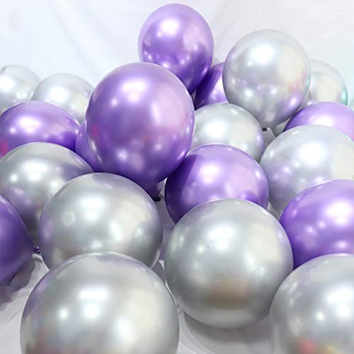Party Balloons 50 Pcs 12Inch Metallic Chrome Helium Shiny Latex Thicken Balloon Perfect Decoration f - //coolthings.us