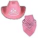 Funny Party Hats Cowboy Hat for Adults - Felt Cowboy Hats w/Paisley Bandana