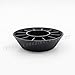 Odoria Black Round Dimple Blocks for Basketball Football Volleyball Softball Bowling BallPedestal Display Stand Holder
