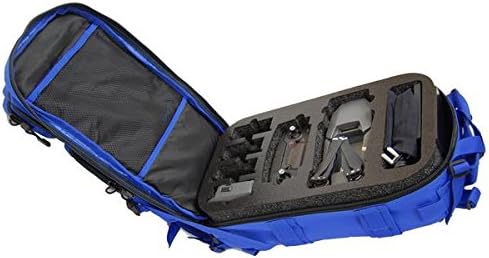 Microraptor Backpack with Custom Foam Designed to Fit DJI Mavic and Accessories-(Blue)