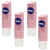 NIVEA A Kiss of Shimmer Radiant Lip Care 0.17 oz (Pack of 4)