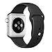 Vitech Soft Silicone Replacement Sport Band for 38mm Apple Watch Models, Black(3 Pieces of Bands Included for 2 Lengths, for Apple Watch Series 1 Series 2 Sport&Edition 2016) (38MM Black)