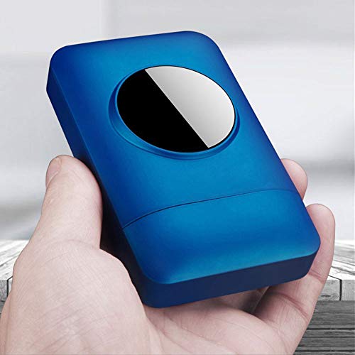 Cigarette Case King Size Cigarettes Box Full Pack 20pcs Regular Size Cigarettes Portable(Blue) - Thumbnail 3