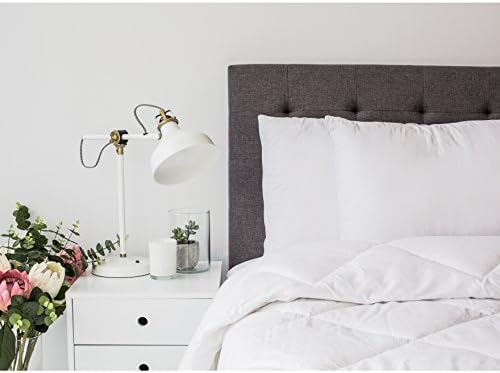 Home Time by Canningvale Luxury Wool Duvet Insert &amp; Cover (Full/Queen, White)