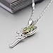 FANSING Crystal Necklaces Fairy Necklace Angel Pendant Jewelry Birthday Gifts for Women