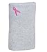 The Breast and Chest Buddy Mastectomy Pillow and Seatbelt Cushion for Mastectomy and Breast Reconstruction Sites Gray with Pink Ribbon