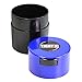 Tightvac - Premium Airtight Herb Storage Container - Holds ½ oz to 3 ounces - Keep Your Herbs and Dry Goods Fresh and Flavorful. Black Blue