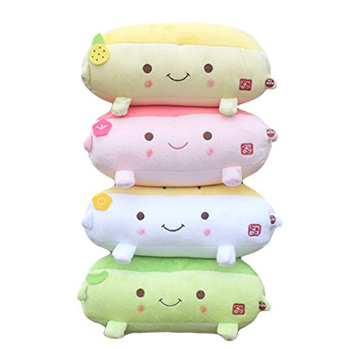 Cute Plush Pillow for Massage, Vibrational Pillow Cushion Hannari Grapefruit ToFu Massage Pillow, Kawaii Toy Massage Pillows for Home Office(Random Color) - Thumbnail 7