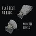 isABelt | No Show | No Bulk | Invisible | Women's Belt with Flat Locking Magnetic Clasp (2-Pack, Color: Clear)