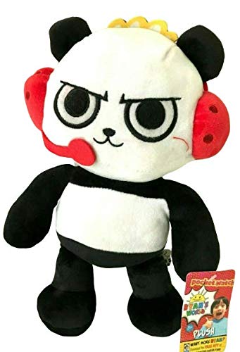 Ryan’s World Ryan Plush Figure Red Titan Combo Panda Moe Monster Gus Gator  Toy Gift (Combo Panda)