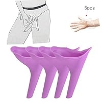 Guang-T Female Urination Device,Travel Camping Outdoor Standing Pee Reusable Urinal Women Funnel Portable Urine Urinary（4 Pcs ）