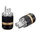 Viborg Rhodium Plated US Power Plug Connector+IEC HiFi Plug