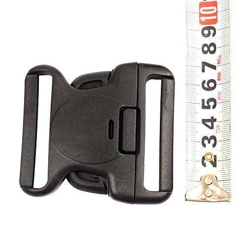 LytHarvest Replacement Buckle System for 2-1/4in Duty Belt, Triple Lock,2-Pack, Black - Thumbnail 2
