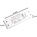 LEDupdates 12v ETL Listed Triac Dimmable Driver Transformer Constant Voltage Power Supply for LED Strip Light Control by AC Wall Dimmer (12v 25w ETL Listed)