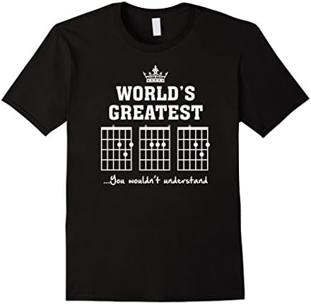 Mens F chord DAD funny guitar T shirt - Unique Father's Day Gift 2XL Black