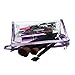 DZT1968(TM)Waterproof CLear Hand Pouch Bag With Zipper For Cosmetic Wash Versatile Storage (Purple)