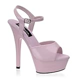 KISS-209 6" Sandal, Baby Pink/Baby Pink-Size 12