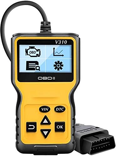 COOLANS OBDII Code Scanner OBD 2 Scan Tool For Car Engine OBD-II/EOBD Diagnostic Code Reader OBD2 Adapter Check Engine Light Fault Codes