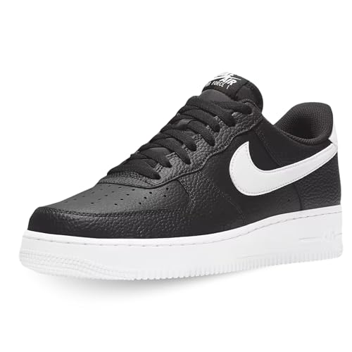 Herren Air Force 1 '07 Sneaker, Black White, 41 EU