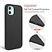 TORRAS Liquid Silicone Compatible for iPhone 11 Case 6.1-Inch, Soft Case, Full-Body Protective case with Microfiber Lining, Black