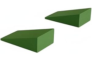 2X Yoga Foam Wedge Yoga Wedge Blocks Heel Elevated Wrist Back Support Calf Stretch Slant Board Squat Wedge Block for Home Gym