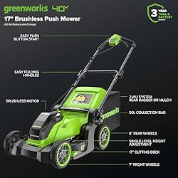 Greenworks 40V 17”​ Brushless (Push) Cordless