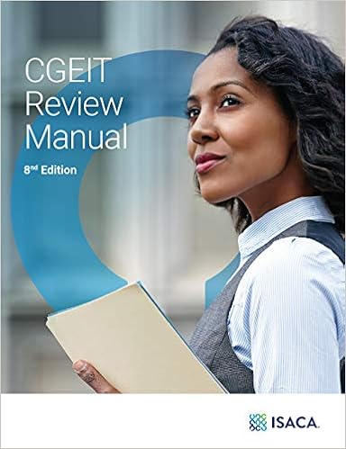 Cgeit Review Manual 8th Edition Isaca Co Uk Books