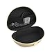 Geekria Shield Headphone Case Compatible with Beats Solo 4/3/2/HD, Replacement Hard Shell Travel Carrying Bag with Cable Storage (Gold)
