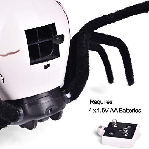 image for FUN LITTLE TOYS Remote Control Spider Toy, 11.8 Inches Halloween Spide