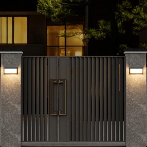 Klighten 24W LED Outdoor Wall Light, 3000K, IP65 Waterproof Wall Light, Modern Aluminum, Suitable for Indoor Outdoor, Deck, Patio and More. Black