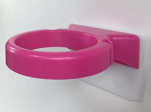 Hair Dryer Buddy (Pink) With 3M Command Interlocking Damage Free-Hanging Stripswall mount holder for hair dryer