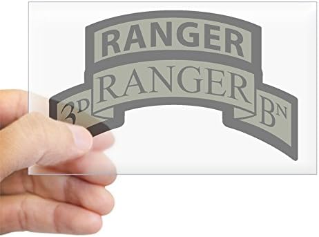 CafePress - 3rd Ranger Bn Scroll/Tab ACU Rectangle Sticker - Rectangle Bumper Sticker Car Decal