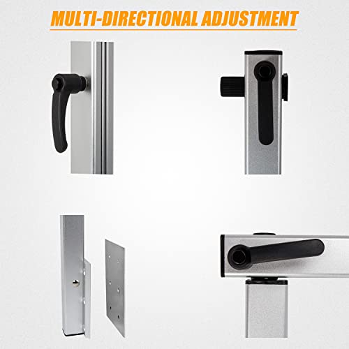 RV Table Leg Bracket with Height Adjust 360 Degree Rotation Removable
