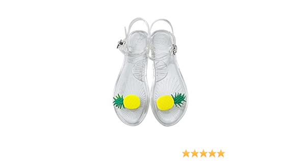 Amazon.com: Sandalias planas para mujer - Jelly Summer Sandals - Aguacate  Piña Fresa Sandía Bees : Comida Gourmet y Alimentos