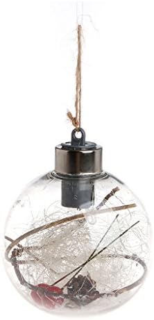 Peako Transparent Ball LED Light Christmas Tree Hanging Ornaments Holiday Decoration (1#)