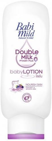 Babi Mild Double Milk Protein Plus Body Lotion Uv Filter Mixed Berries 200 Ml Made in Thailand ( by abobon )best sellers