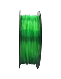 cctree PETG impresora 3d filamento de 1,75 mm. materia prima de 100  virgen con específico plastificante Precisión ± Bobina de 2.2 pound (2.2lbs), color verde transparente