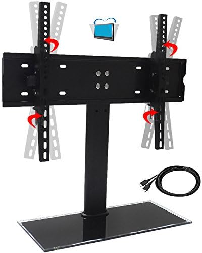 Tilting Tabletop TV Stand for 32" - 55" Plasma, LCD and LED Flat Screen Televisions (32"-55" Table Top TV Stand with Mount)