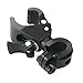Foxnovo Universal 90-degree Rotating Bike Bicycle Handlebar Mount LED Flashlight Torch Mount Clamp Clip Holder Grip Bracket (Black)
