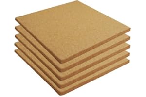 CLEVERBRAND INC. Cork Sheet Plain 12" X 12" X 1/4" - 5 Pack