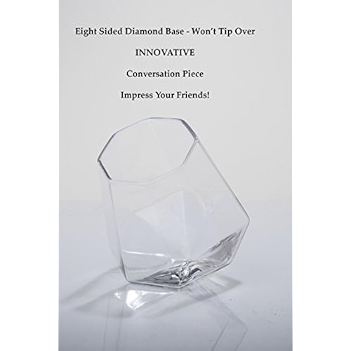 5 O'Clock 10-Ounce Rocks Diamond Glass, Set of 2 collection of cool unique weird amazon gift items