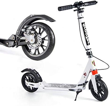 SCOOKTNE Foldable Adult Kick Scooters with Disc Brakes, Commuter Scooters with Big Wheels, Birthday Gifts for Adults/Teens/Kids, Up to 150kg, Non-Electric