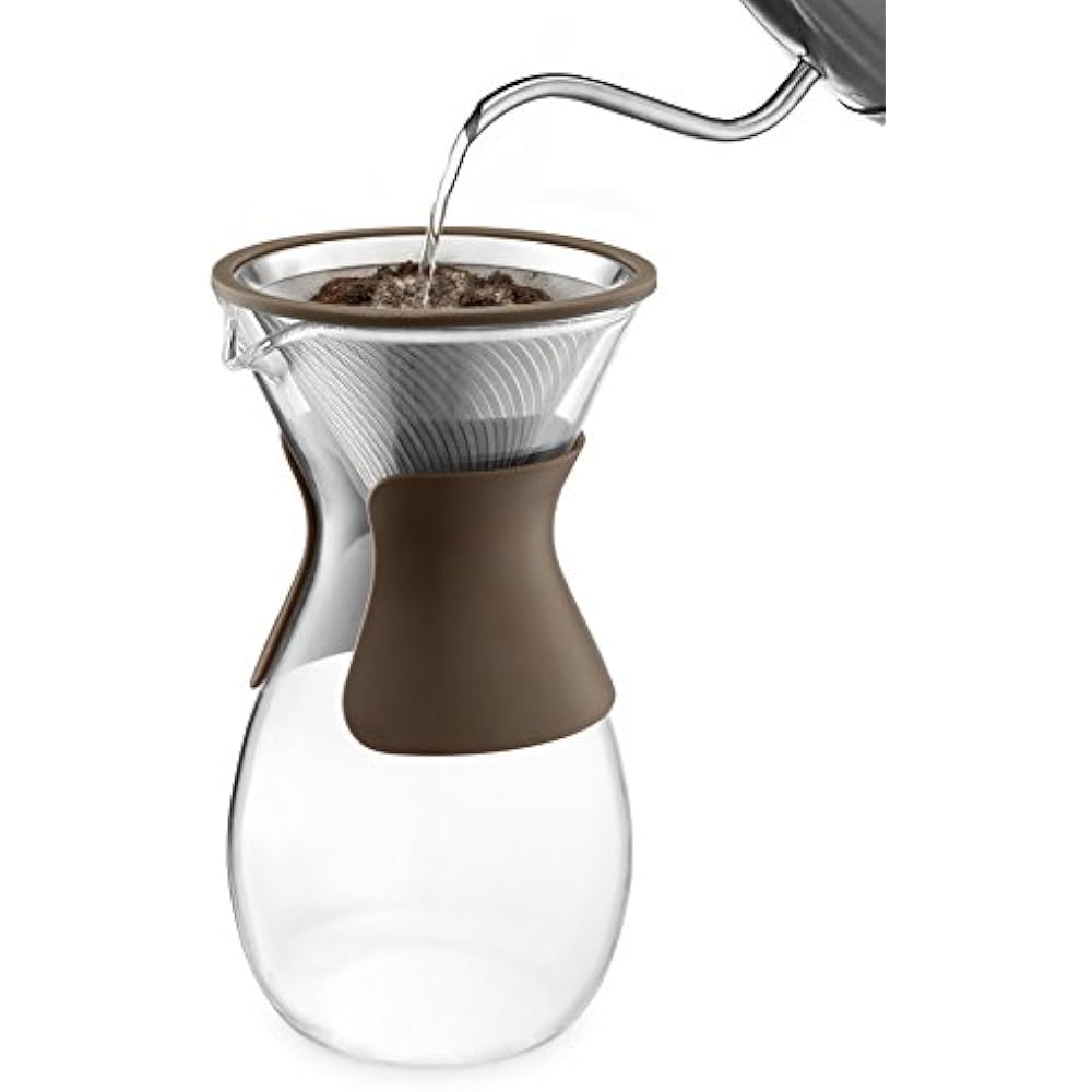 Coffee Servers Osaka Pour Over Maker With Reusable Stainless Steel Drip