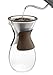 Osaka Pour Over Coffee Maker - Reusable Stainless Steel Drip Filter, 37oz (7-Cup) Glass Carafe and Lid 'Senso-JI'