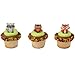 DecoPac Woodland Animal Friends Cupcake Rings by Bakery Supplies (48-Pack), Orange, Brown (38875-C48)