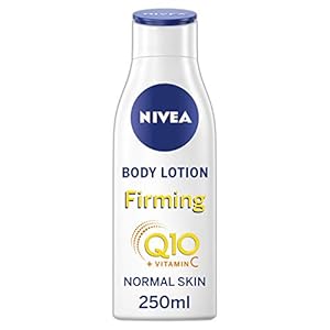 NIVEA Light Firming Body Lotion Q10 + Vitamin C Pack of 6 (6 x 250 ml), Nourishing Firming Cream with Q10 & Vitamin C, NIVEA Soft Moisturising Cream for Firm Skin